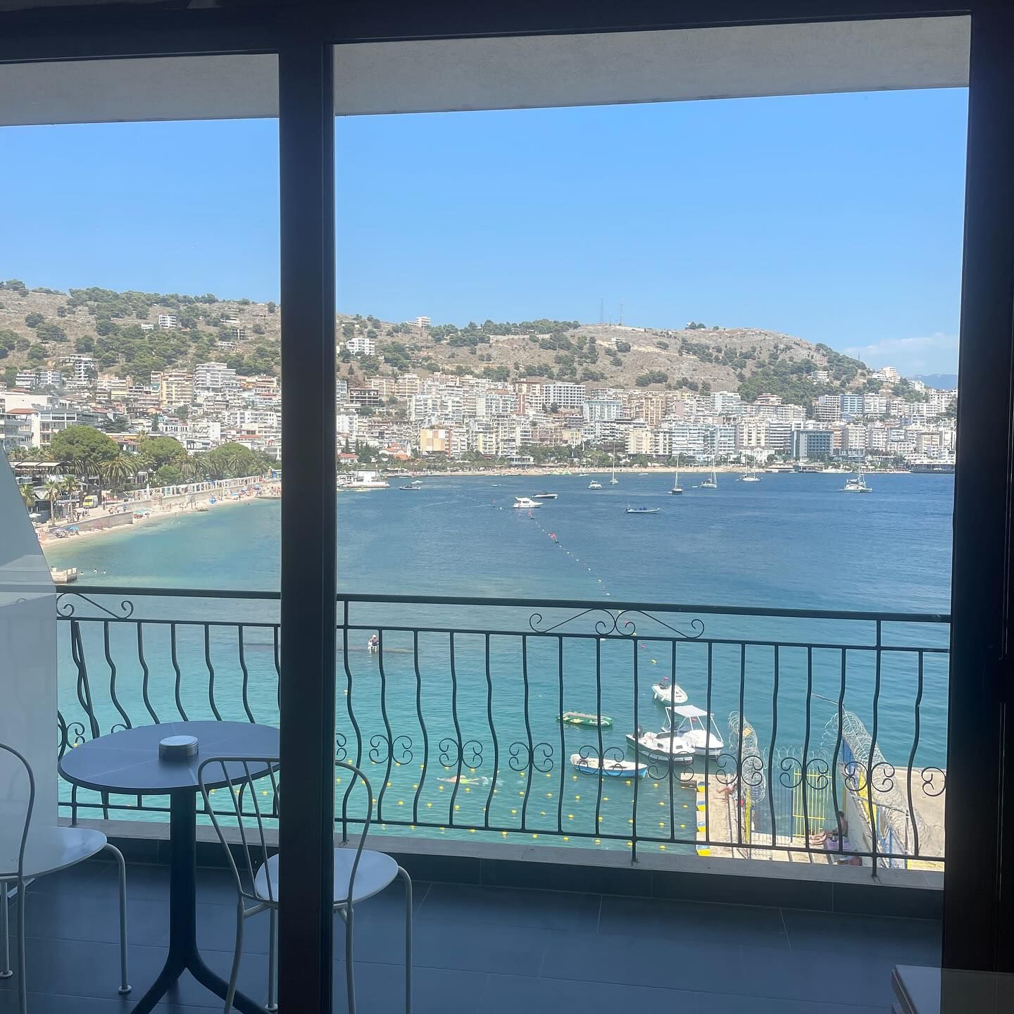 Sarandë bay, photographed by Si and Beth