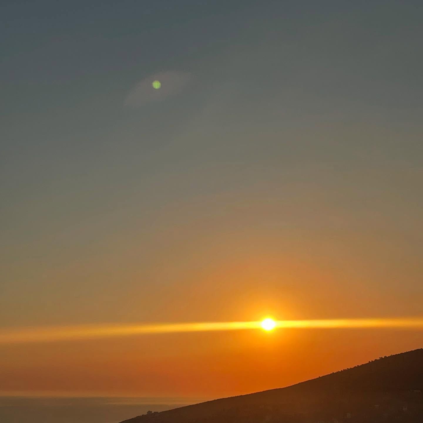 Sunset on the Albanian Riviera, photographed by Si and Beth