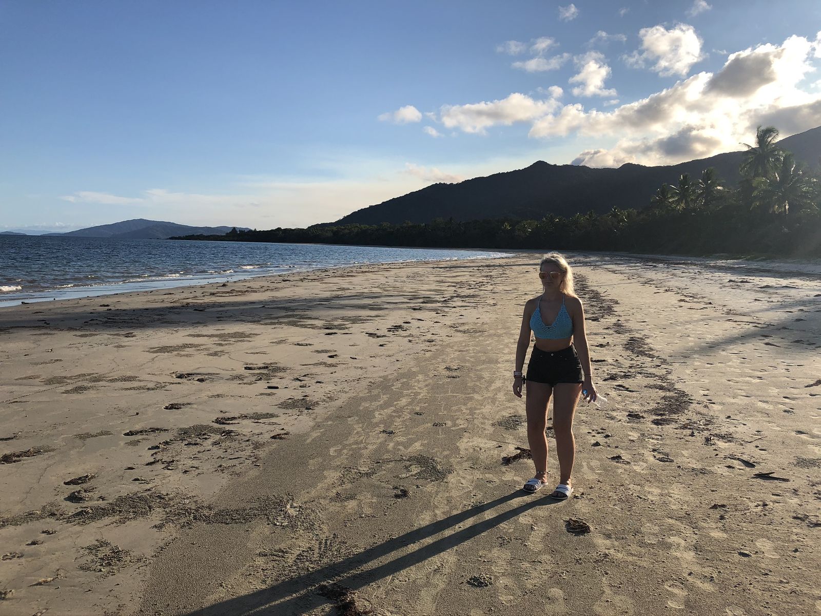 The beach at Cape Tribulation, photographed by Si and Beth