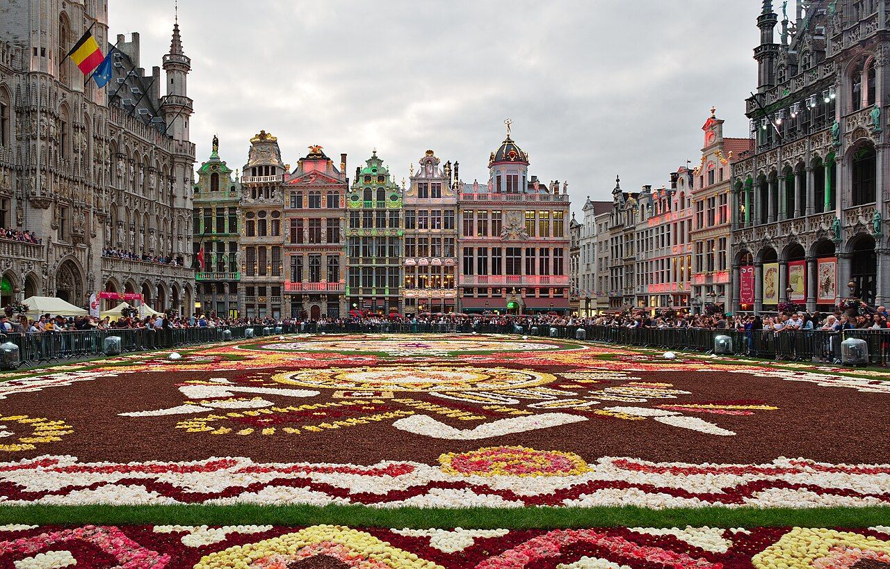 2018 flower carpet at Grand Place, Brussels