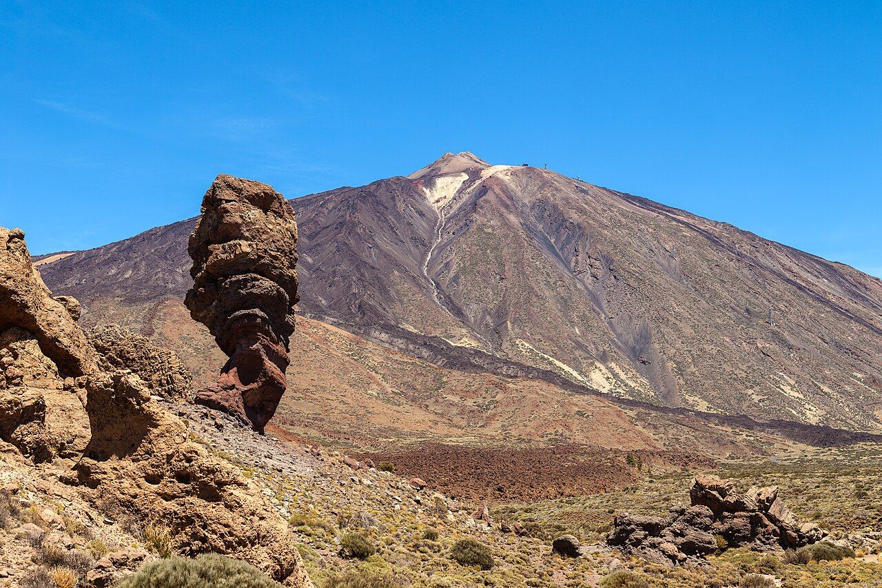 Roque Cinchado and Teide in Tenerife, Spain