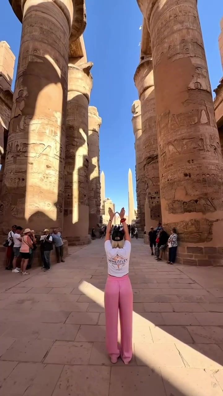 Karnak's columns, photographed by Si and Beth