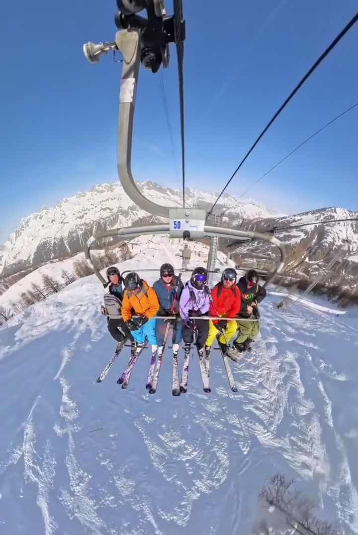 A chairlift at Chamonix, photographed by Si