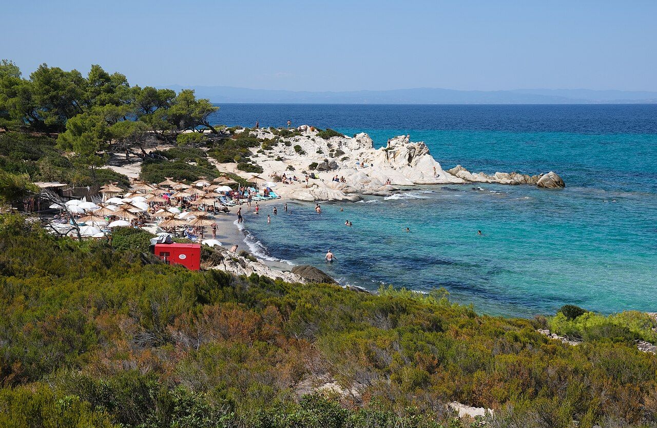 Kavourotrypes beach, Chalkidiki.