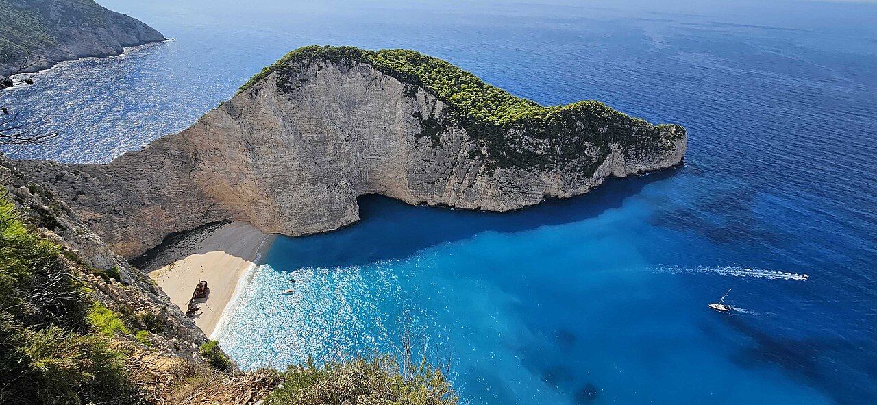 View of the Shipwreck Beach, Greece
