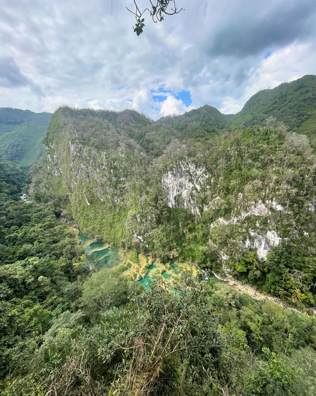The limestone valley at Semuc Champey, photographed by Si and Beth