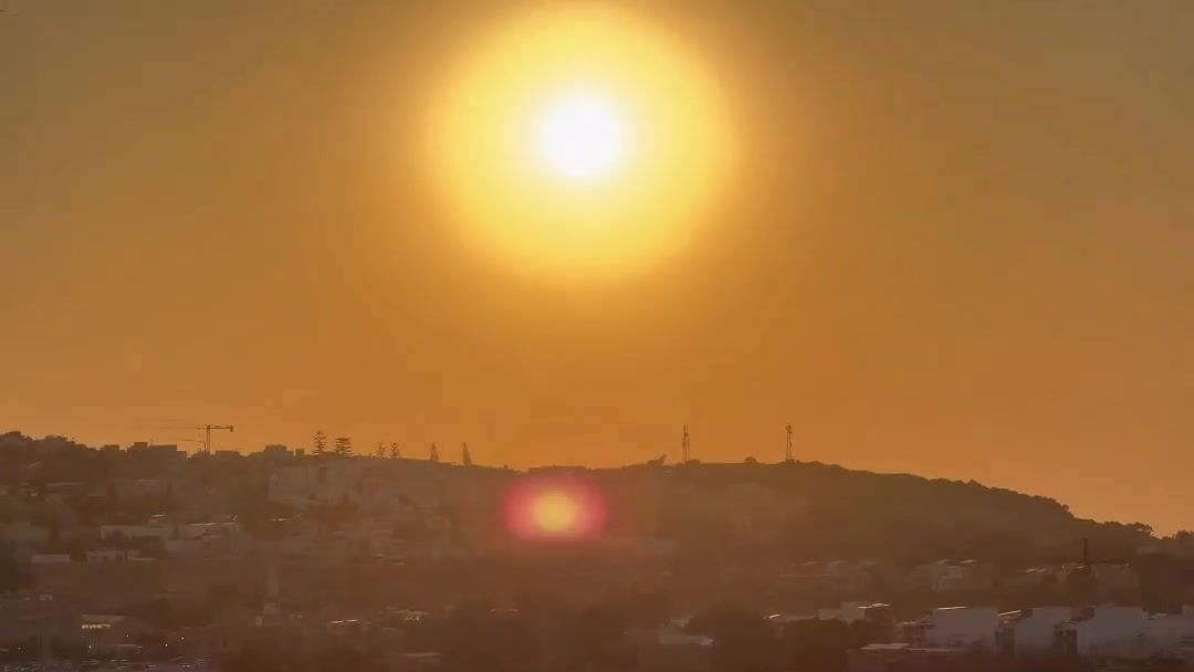 Sunset over Malta, photographed by Si and Beth