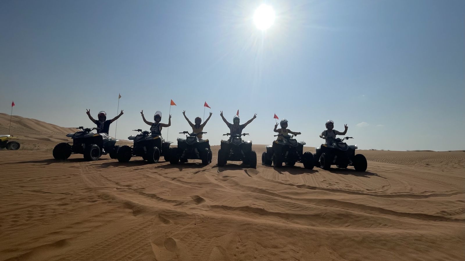 Quad bikes in the Wahiba Sands, photographed by Si and Beth