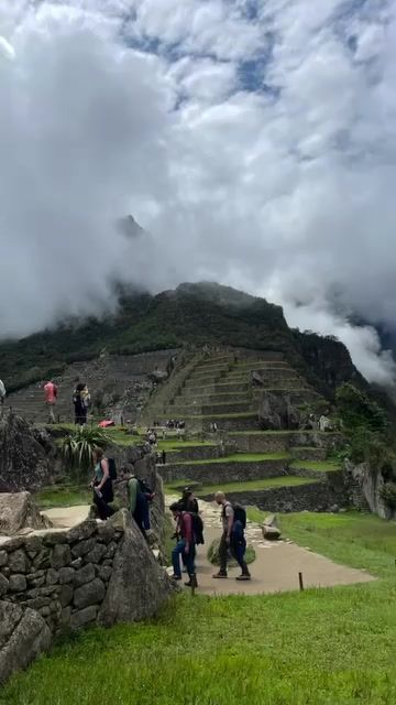 Machu Picchu in the clouds, photographed by Si and Beth