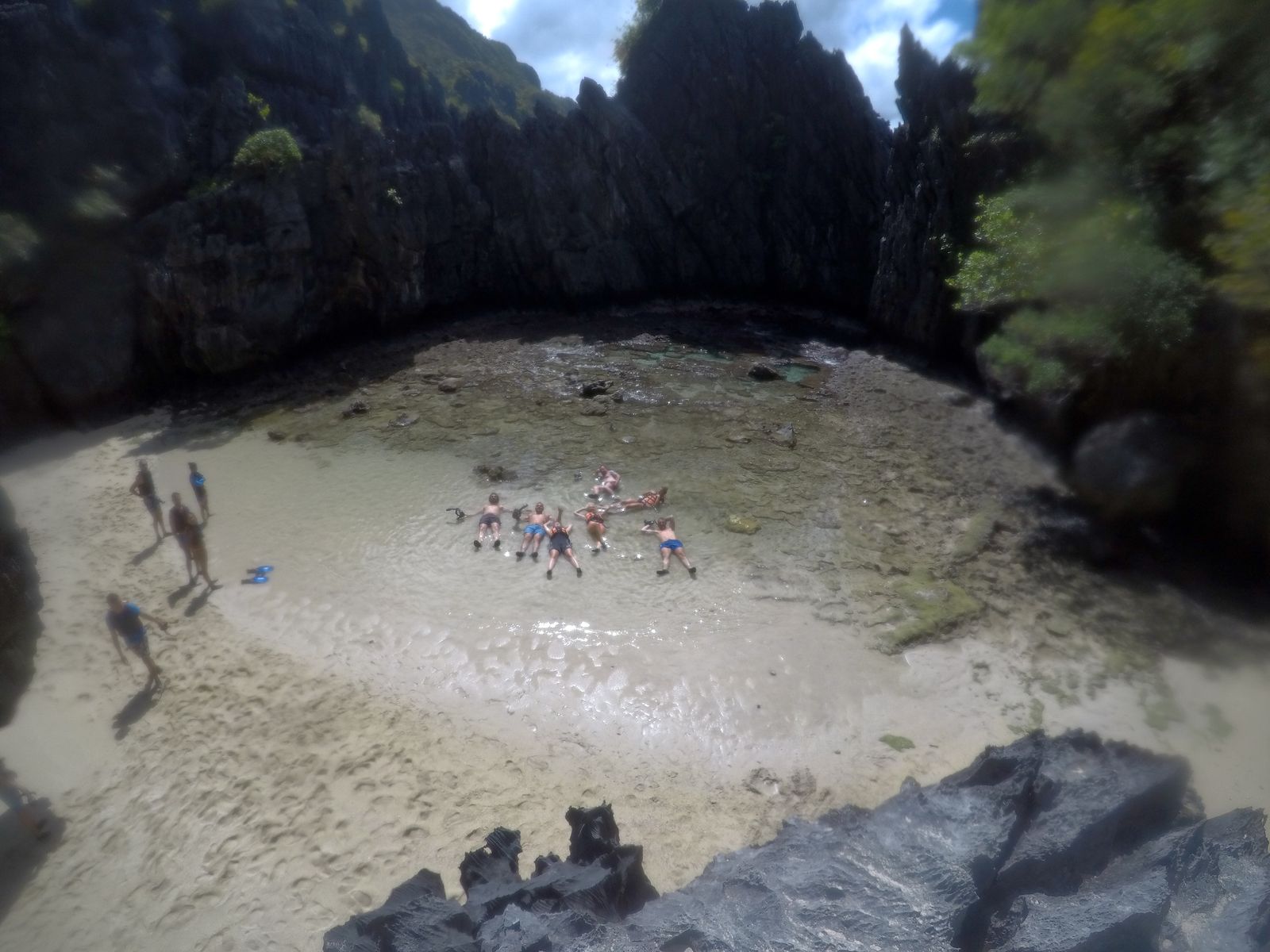 A lagoon beach near El Nido, photographed by Si and Beth