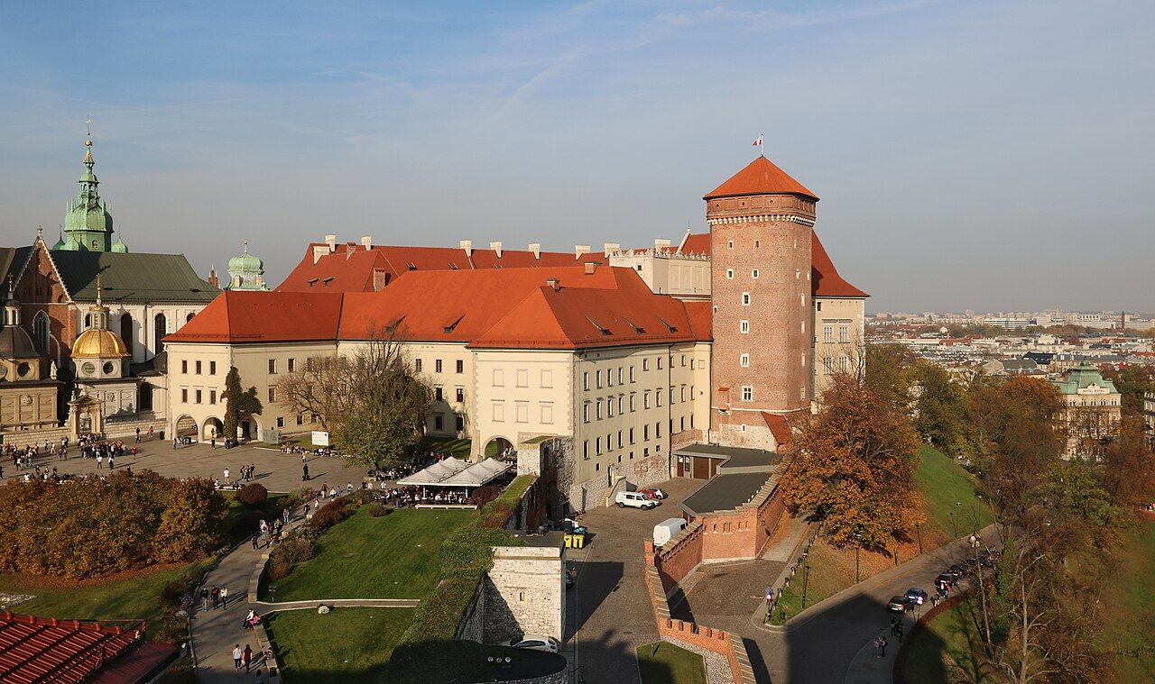 Krakow - Wawel Castle from Sandomierz Tower