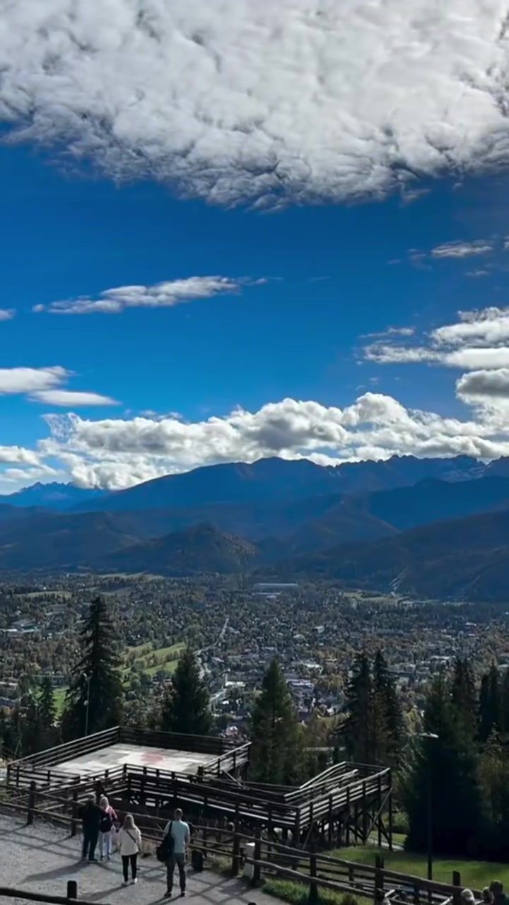 Zakopane and the Tatras from Gubałówka, photographed by Beth