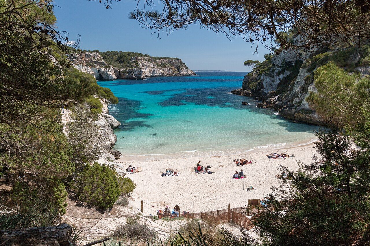 Sunbathing in Cala Macarelleta