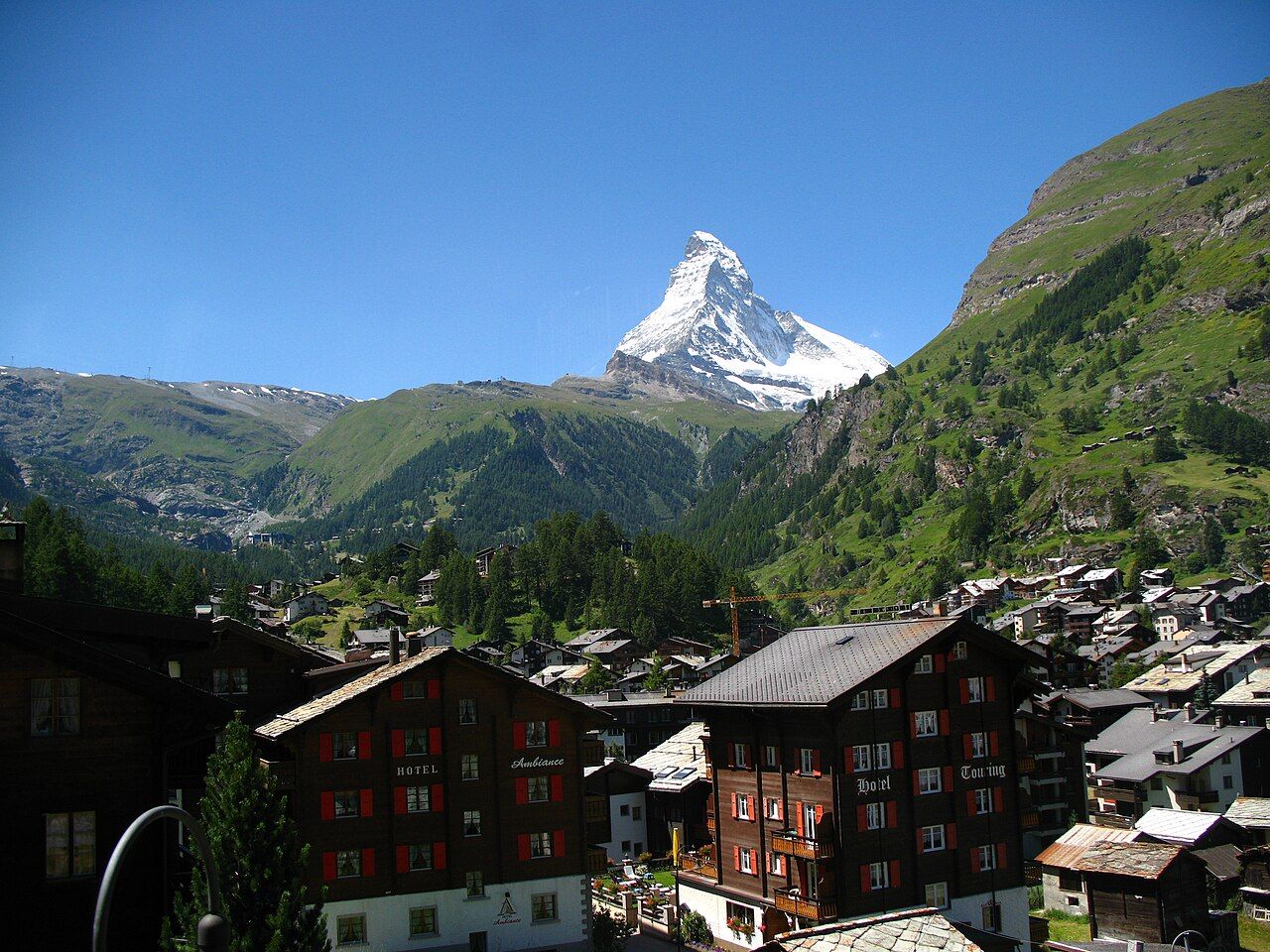 Matterhorn viewed from Gornergratbahn, Zermatt, Switzerland