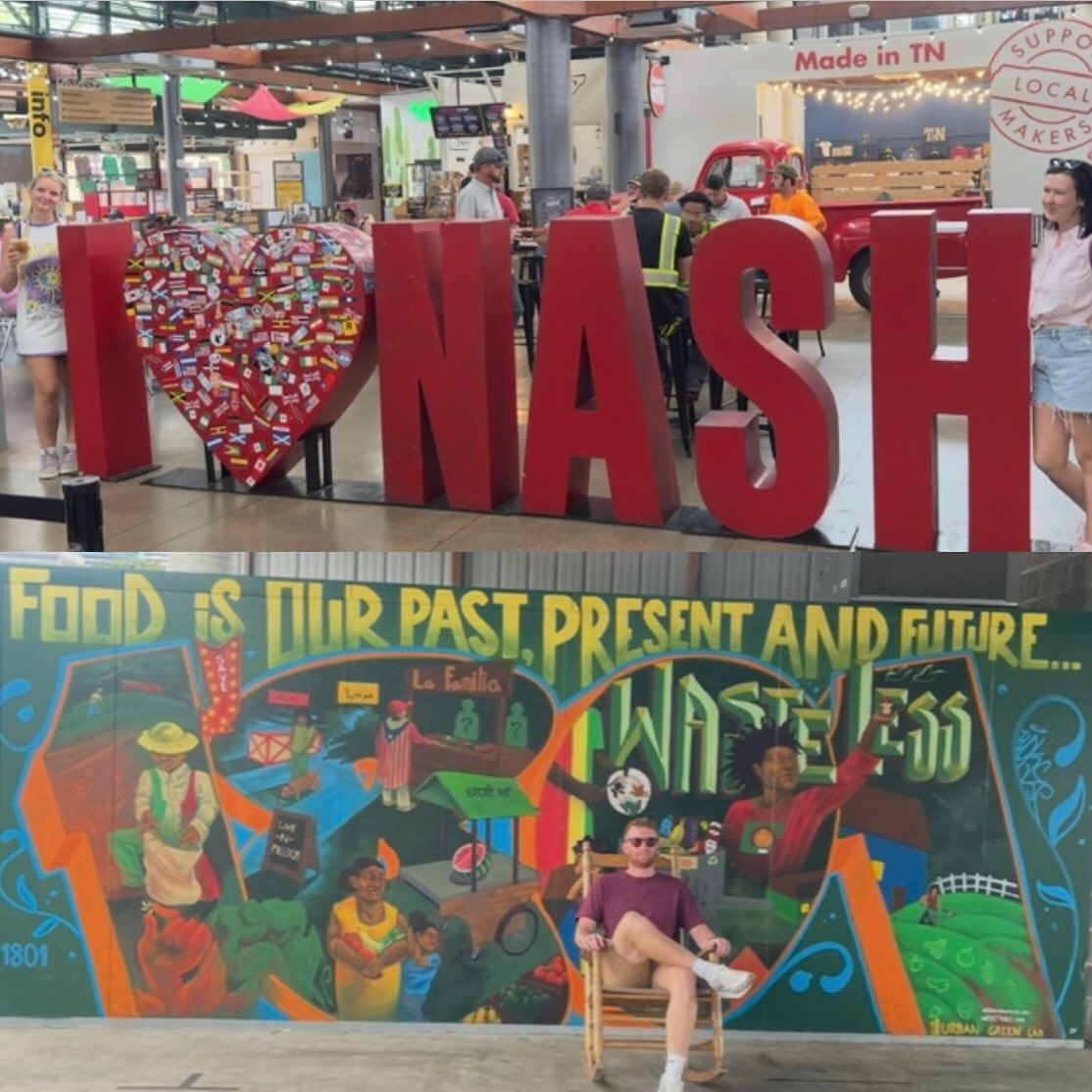 A Nashville mural, photographed by Si, Beth