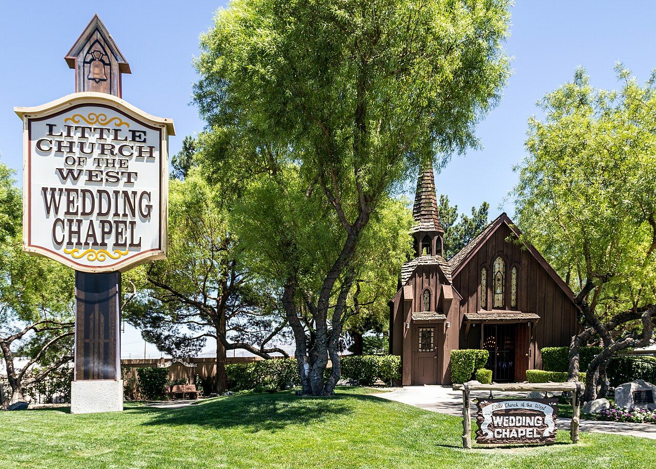 Wedding chapel in Las Vegas, Nevada, USAThe Las Vegas Strip is the most famous section of Las Vegas Boulevard in Las Veg