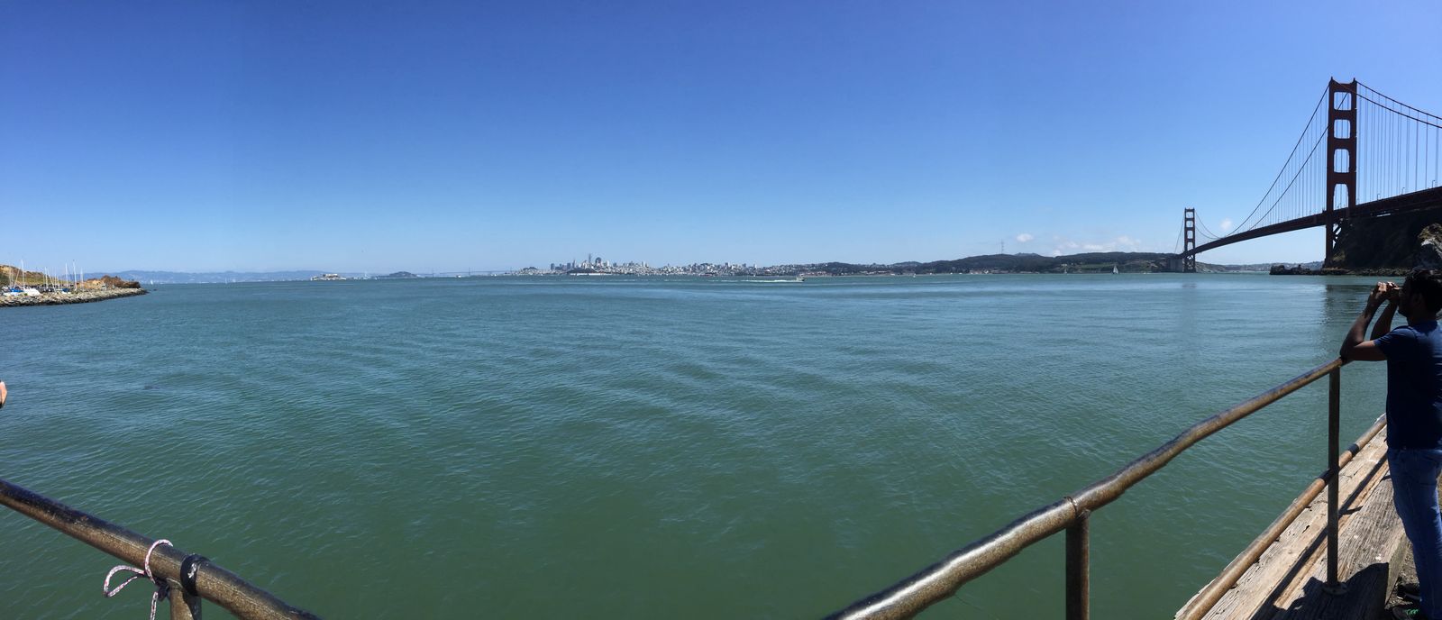 The Golden Gate from Sausalito, photographed by Si and Beth