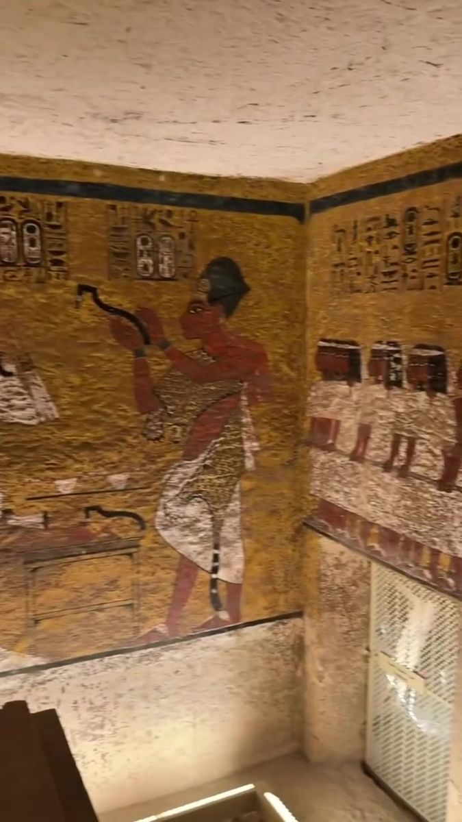Inside a tomb in the Valley of the Kings