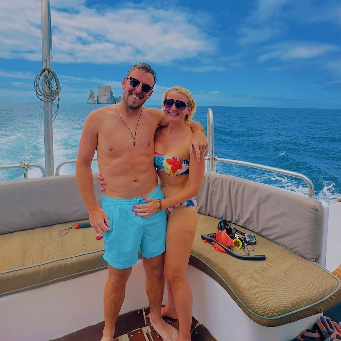 On deck in the Galápagos