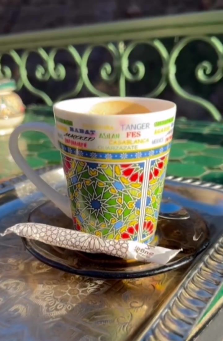 Mint tea in a Berber village